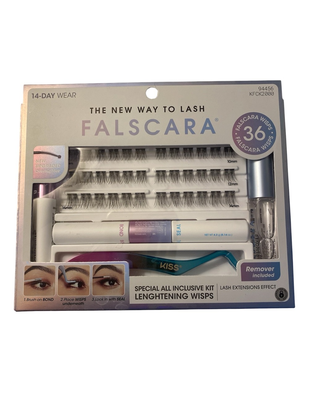 Kiss Falscara Lengthening Wisps - Black